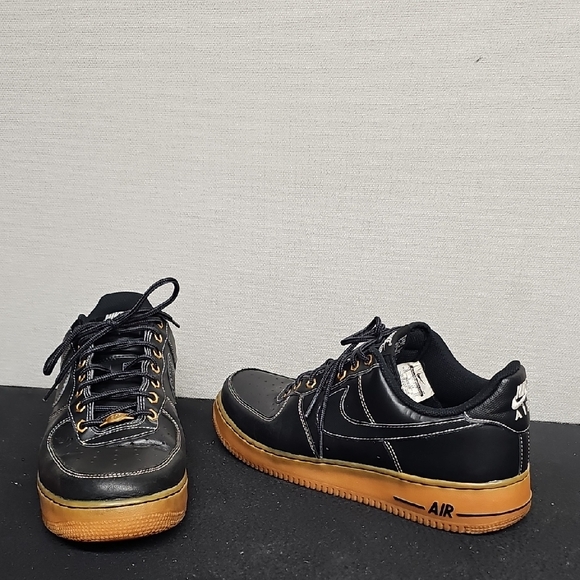 Nike Other - NIKE AF1 BLACK WITH GUM SOLE BFPM-01-107